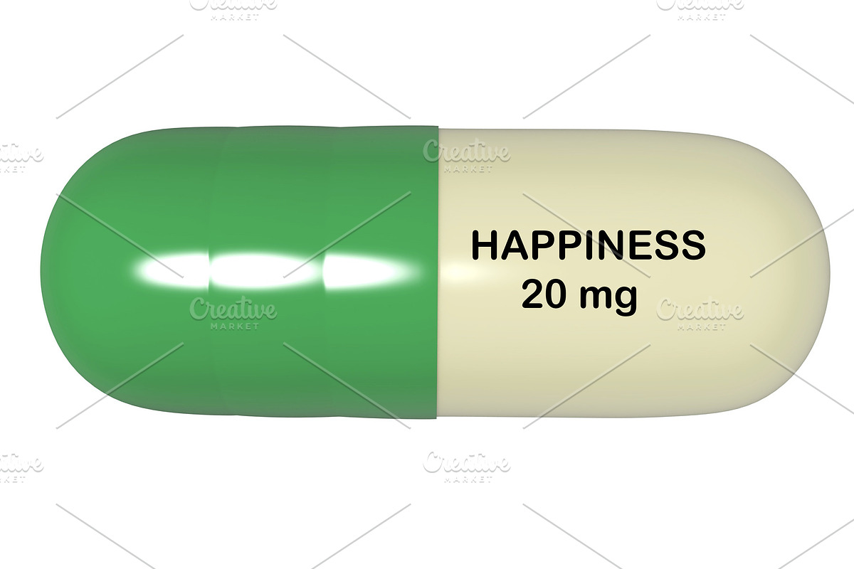 3d illustration antidepressant pill  in Illustrations - product preview 8