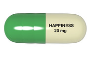 3d illustration antidepressant pill 