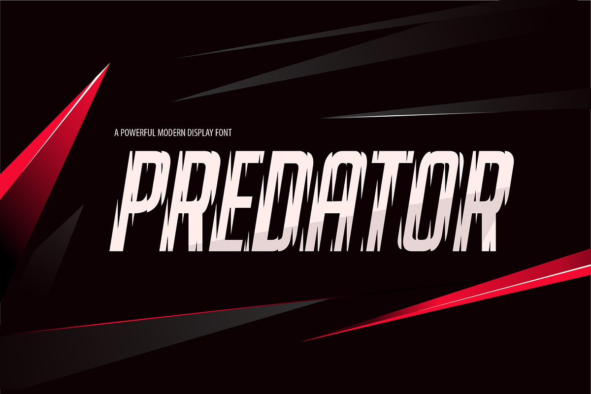 PREDATOR Typeface in Display Fonts - product preview 8