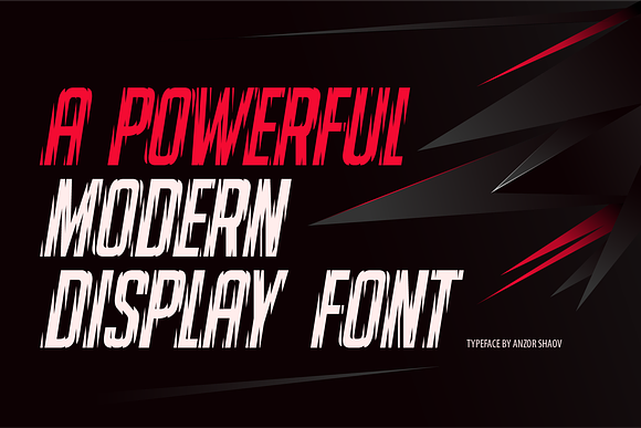 PREDATOR Typeface in Display Fonts - product preview 1