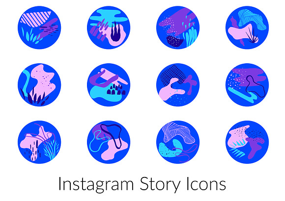 Modern Instagram Story Icons in Instagram Templates - product preview 1