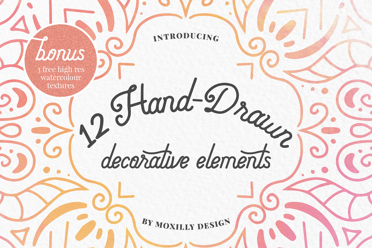 Hand-Drawn Vector Elements in Objects - product preview 8