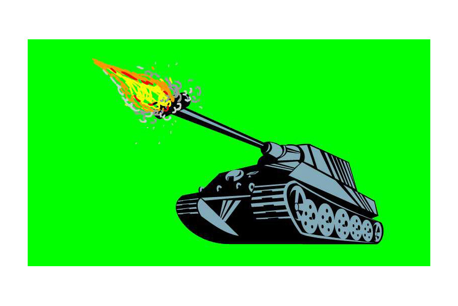  Animation World War Two German Tank