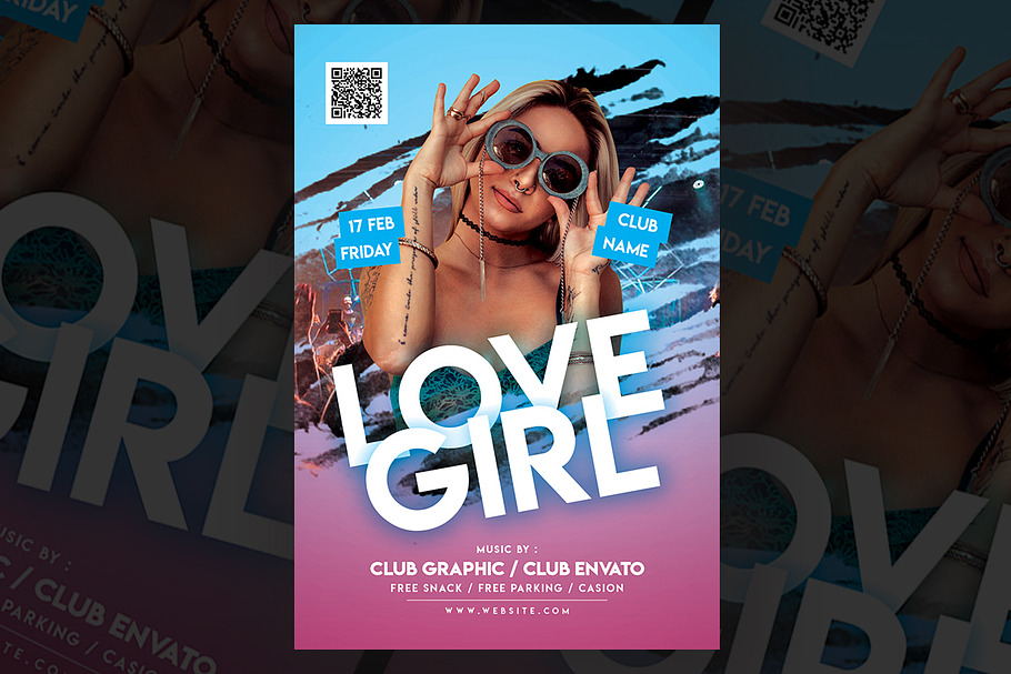 Dj Club Party Flyer in Flyer Templates - product preview 8