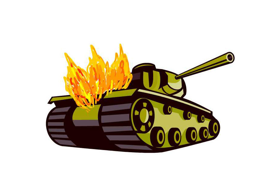  Animation World War Two Battle Tank