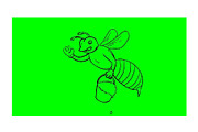 Animation Honey Bee Waving With Pail