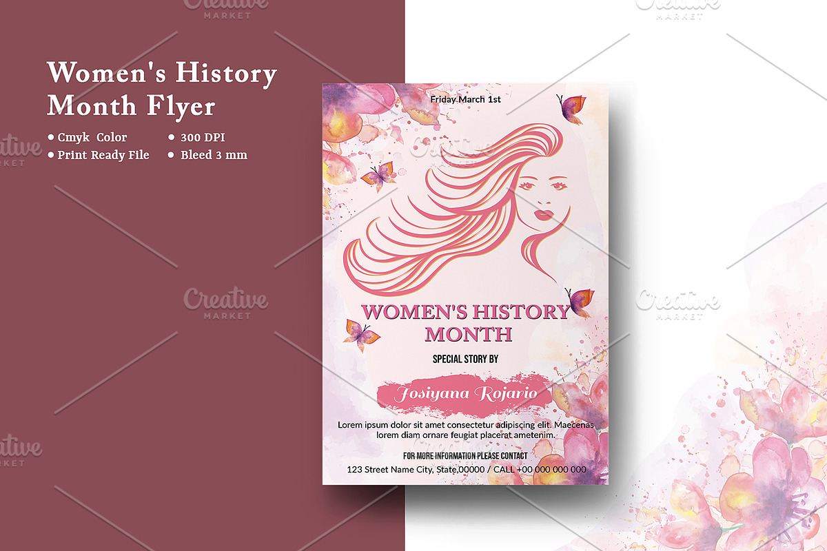 Women's History Month Flyer -V961 in Flyer Templates - product preview 8