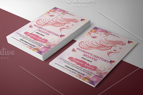 Women's History Month Flyer -V961 in Flyer Templates - product preview 1