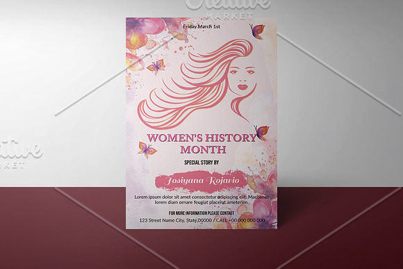 Women's History Month Flyer -V961 in Flyer Templates - product preview 2