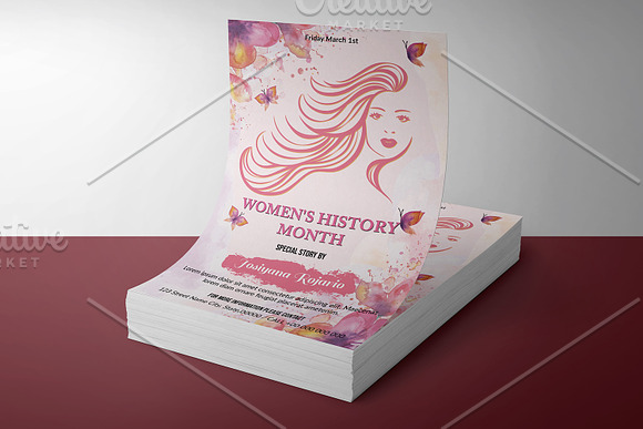 Women's History Month Flyer -V961 in Flyer Templates - product preview 3