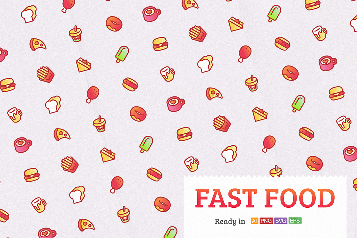 Fast Food in Icons - product preview 8