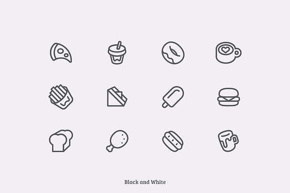 Fast Food in Icons - product preview 2