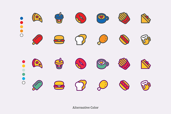 Fast Food in Icons - product preview 4