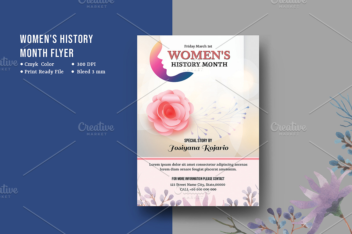 Women's History Month Flyer -V962 in Flyer Templates - product preview 8