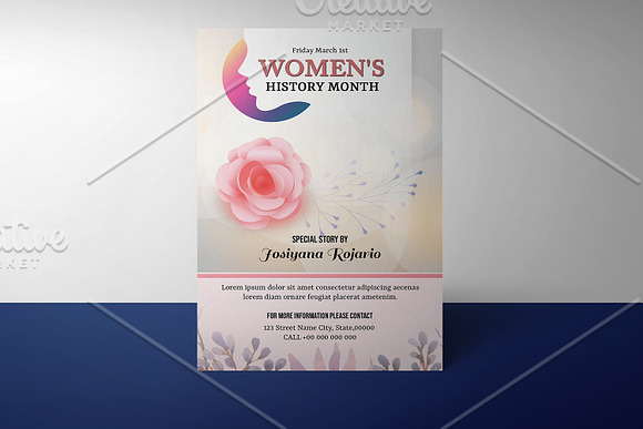 Women's History Month Flyer -V962 in Flyer Templates - product preview 3