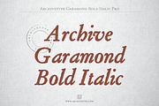 Archive Garamond Bold Italic Pro