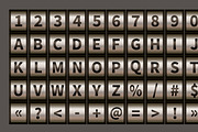 Code padlock symbols and numbers
