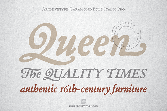Archive Garamond Pro Family of 4 in Fonts - product preview 5