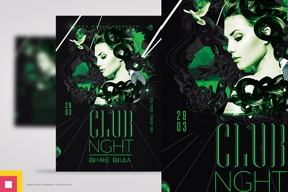 Club Night Party Flyer in Flyer Templates - product preview 5