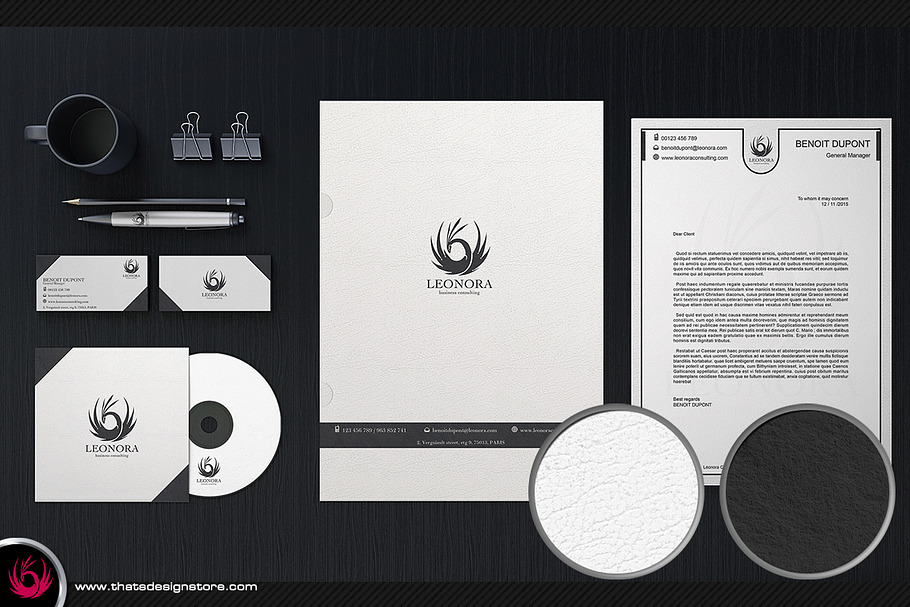 White and Classy Corporate Identity in Stationery Templates - product preview 8