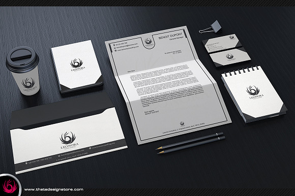 White and Classy Corporate Identity in Stationery Templates - product preview 2
