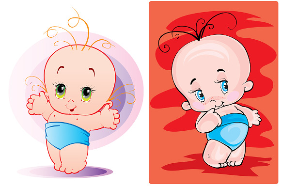 Set Vector Images Children in Illustrations - product preview 5