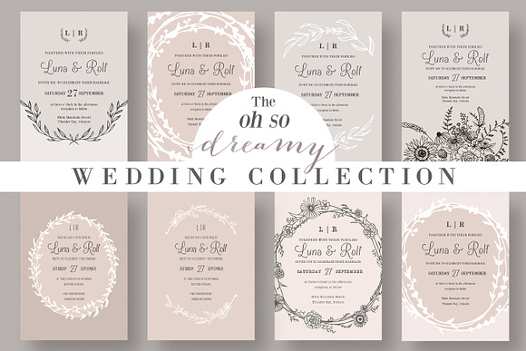 The Dreamy Wedding Collection in Wedding Templates - product preview 3