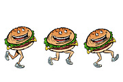 character gait burger set