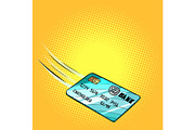 Bank card flies, credit and debit