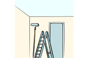 ladder repair paint roller