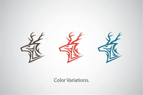 Majestic Deer Logo Template in Logo Templates - product preview 1