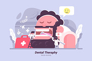 Dental Theraphy -Vector Illustration