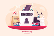 Election Day - Vector Illustration