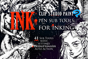 INK. CLIP STUDIO SubTools for inking