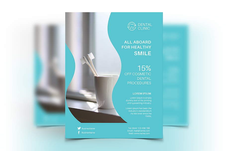 Dental Clinic Flyer in Flyer Templates - product preview 8