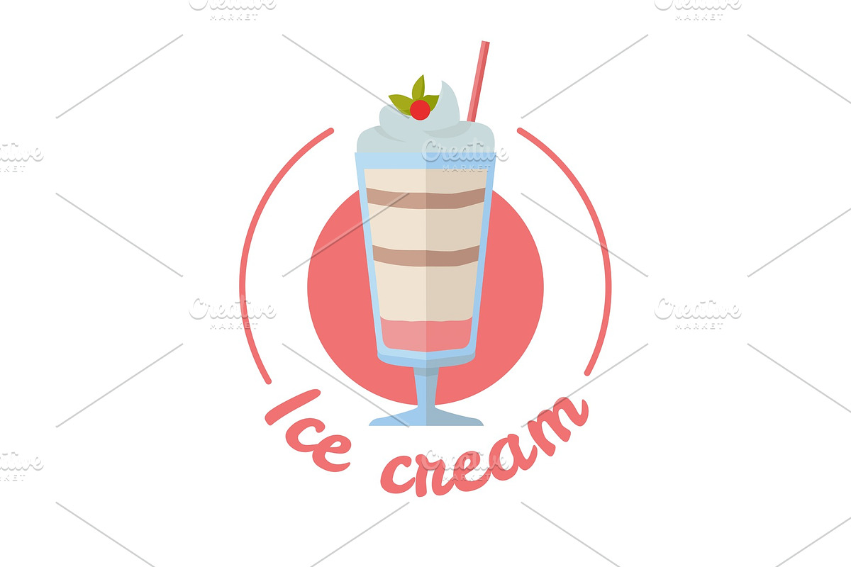 Vector Sweet Frozen Ice Cream in Illustrations - product preview 8