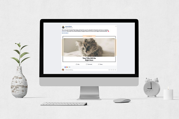 Cats Facebook Posts in Facebook Templates - product preview 3