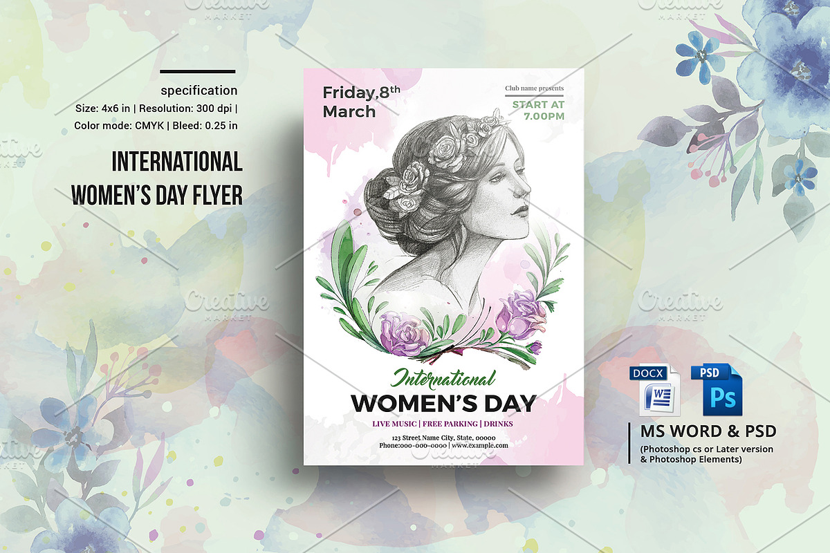 Women's Day Flyer -V963 in Flyer Templates - product preview 8