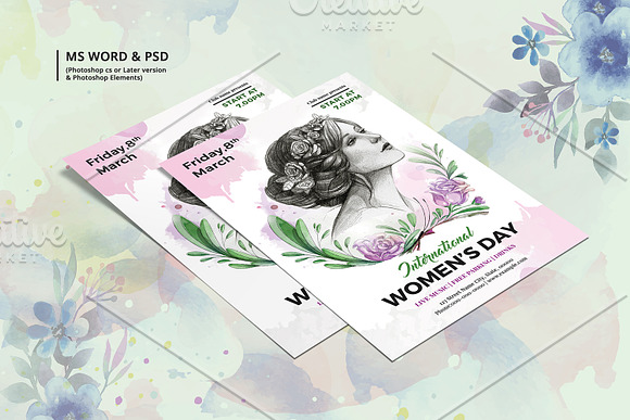 Women's Day Flyer -V963 in Flyer Templates - product preview 2