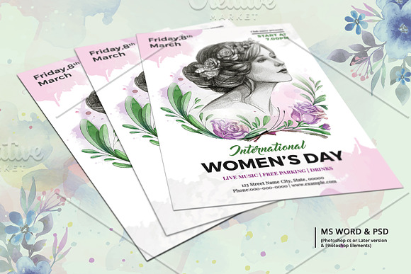 Women's Day Flyer -V963 in Flyer Templates - product preview 3