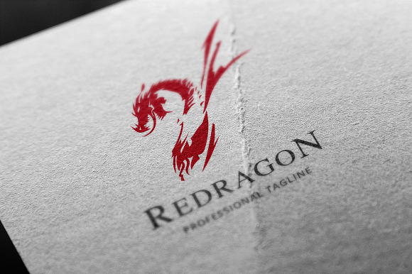 Red Dragon Logo in Logo Templates - product preview 4