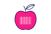 Product barcode color icon