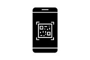 QR code scanning smartphone app icon