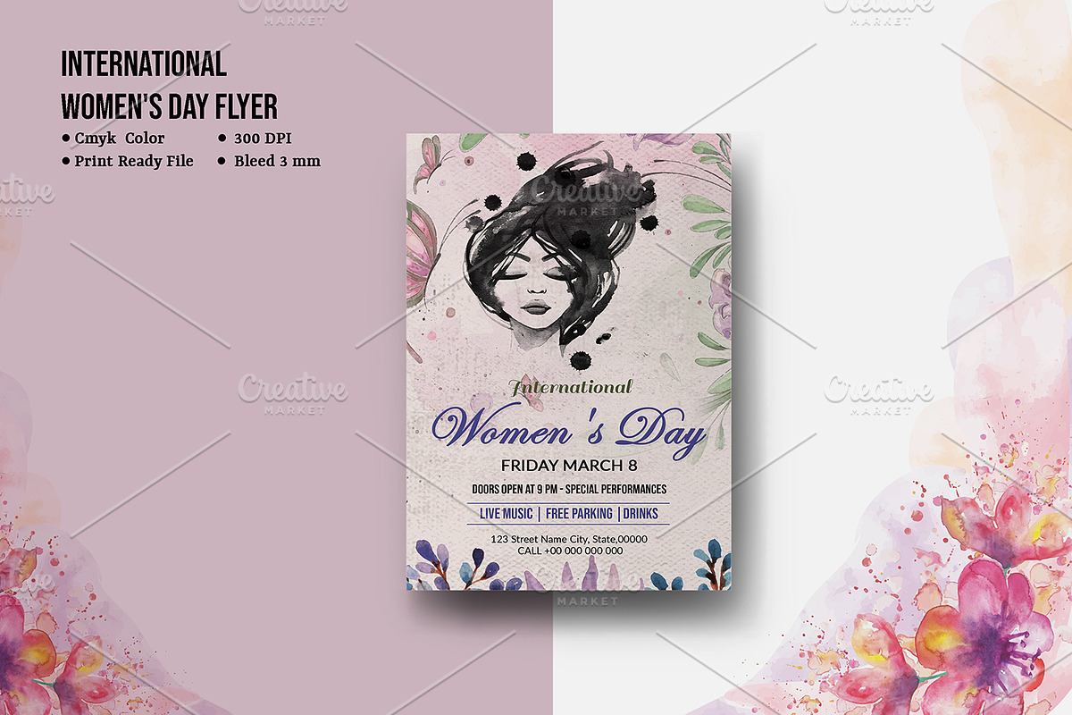 Women's Day Flyer -V964 in Flyer Templates - product preview 8