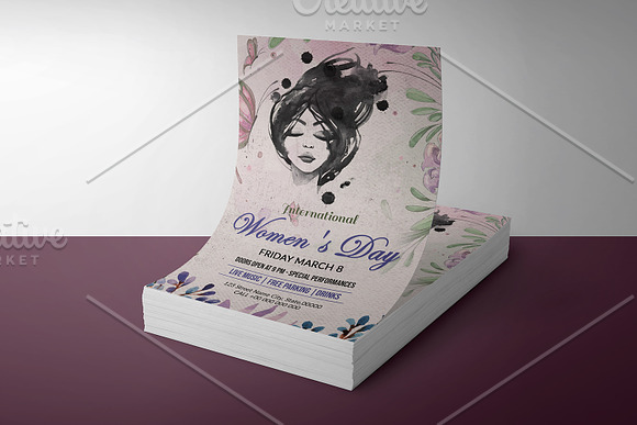 Women's Day Flyer -V964 in Flyer Templates - product preview 2