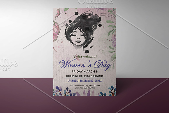 Women's Day Flyer -V964 in Flyer Templates - product preview 3