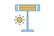 Infrared heater color icon