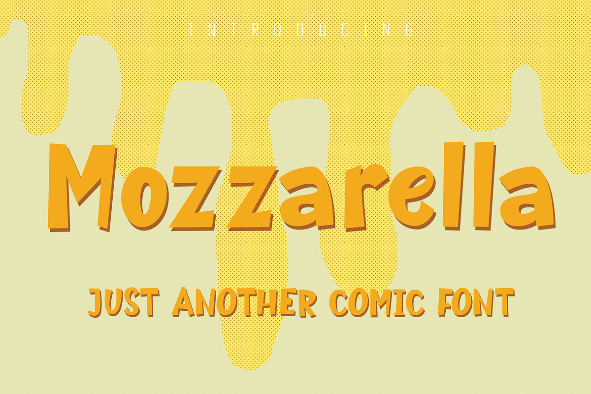Mozzarella |Comic Display Font in Display Fonts - product preview 8