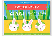 Vector Easter Party Flyer