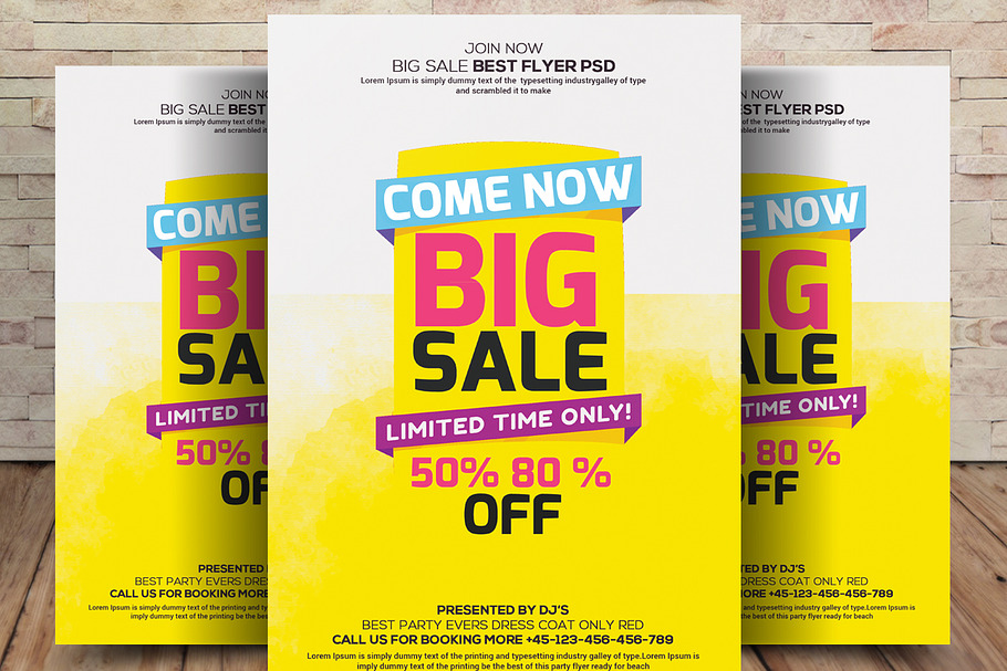 Big Sale Flyer Template in Flyer Templates - product preview 8